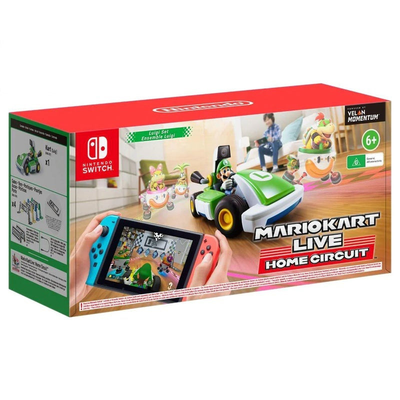 Nintendo Switch Mario Kart Live Home Circuit: Luigi Game Set - Box Damaged – Refurbished Nintendo