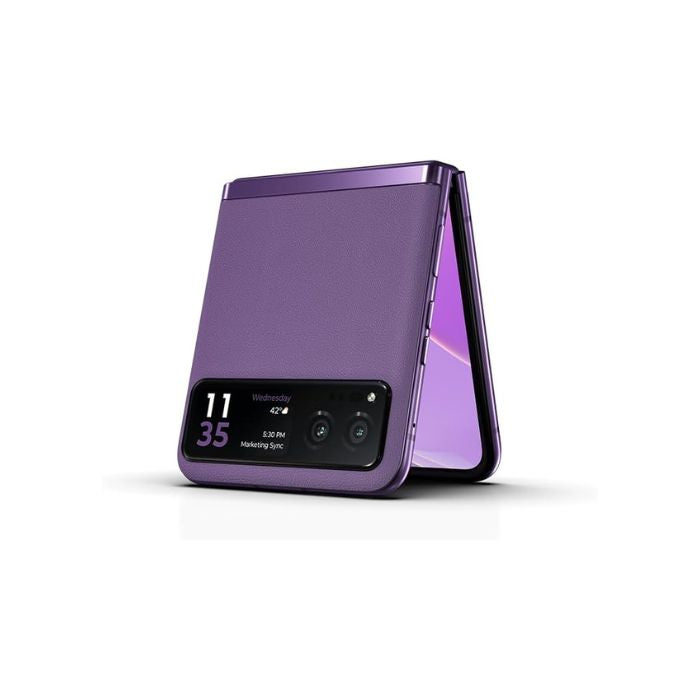 Motorola Razr 40 5G – Summer Lilac, 256GB + 8GB, Dual SIM - Pristine Refurbished Motorola