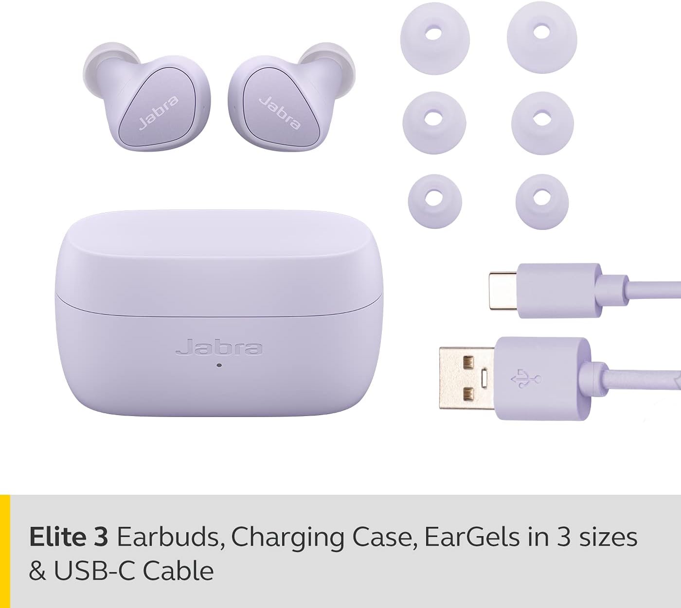 Jabra Elite 3 True Wireless Earbuds – Lilac Jabra