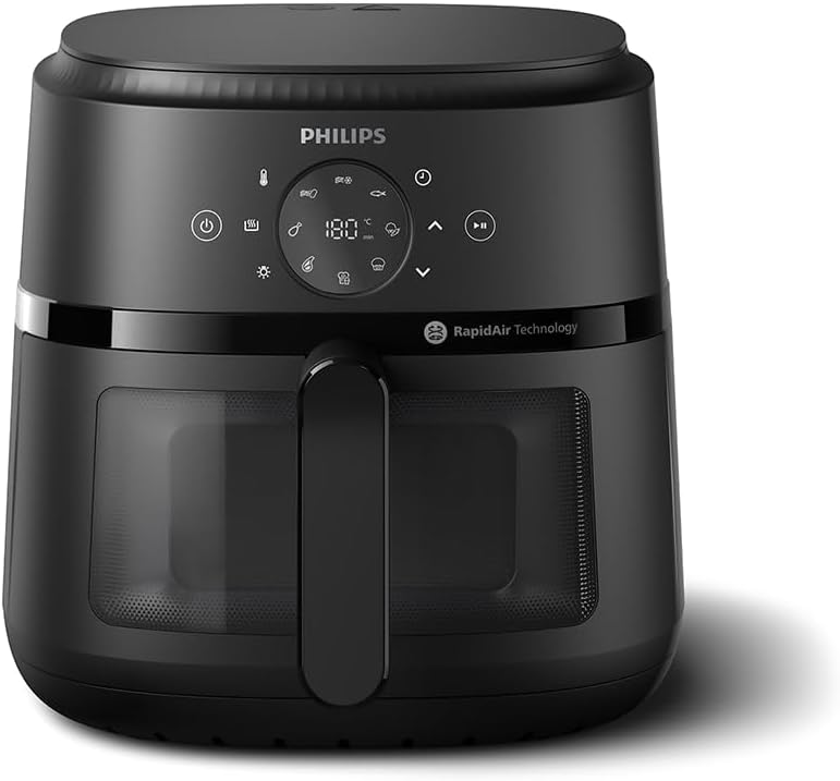 Philips 2000 Series Air Fryer 6.2L – 1700W, RapidAir Tech, Digital Touchscreen Black - (AU Version) - Pristine - Refurbished