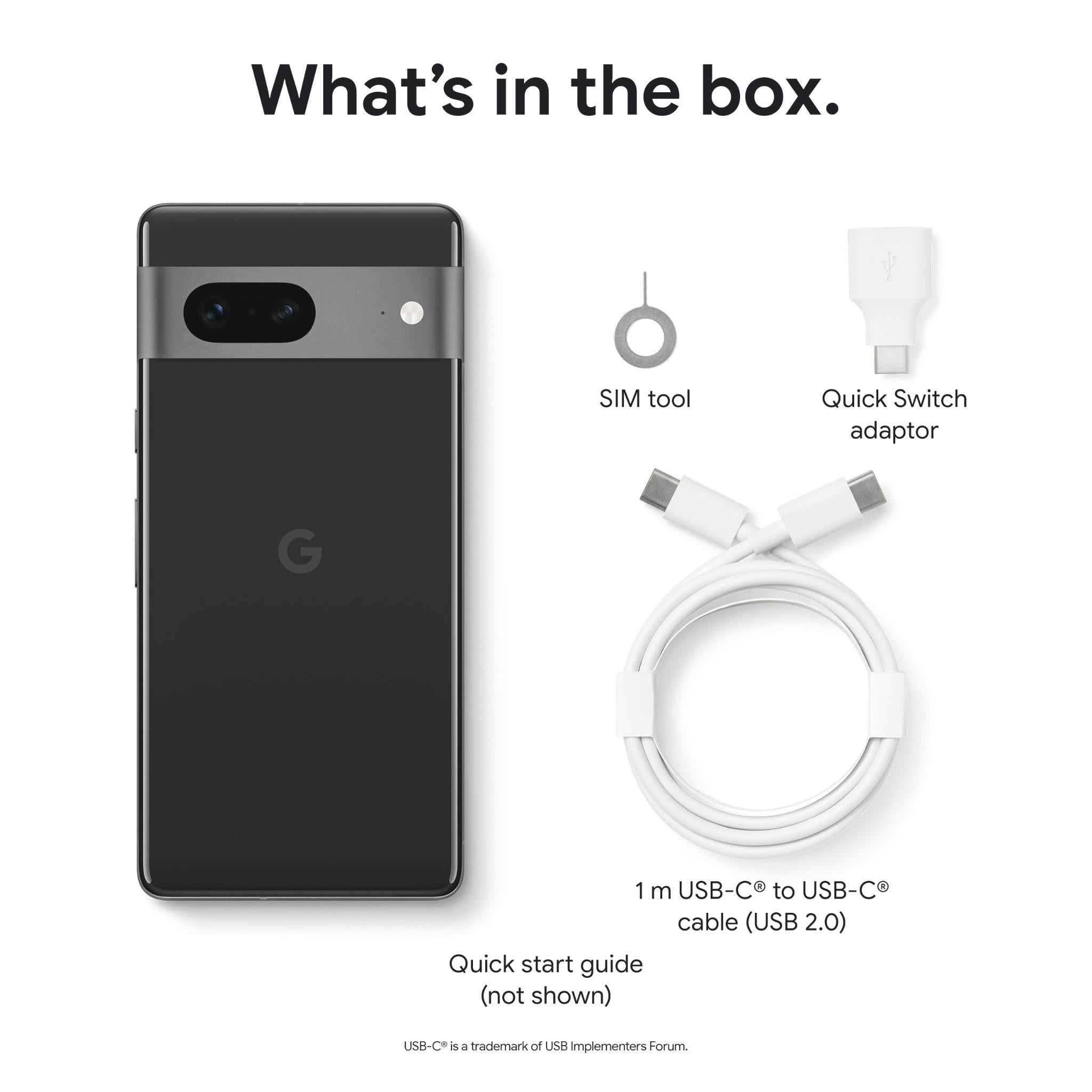 Google Pixel 7 5G Smartphone (8GB/256GB, Obsidian) - Brand New