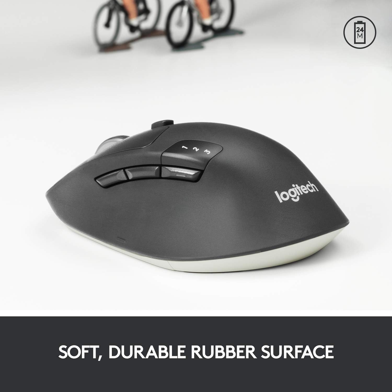 Logitech M720 Triathlon Multi-Device Wireless Mouse - Black Logitech