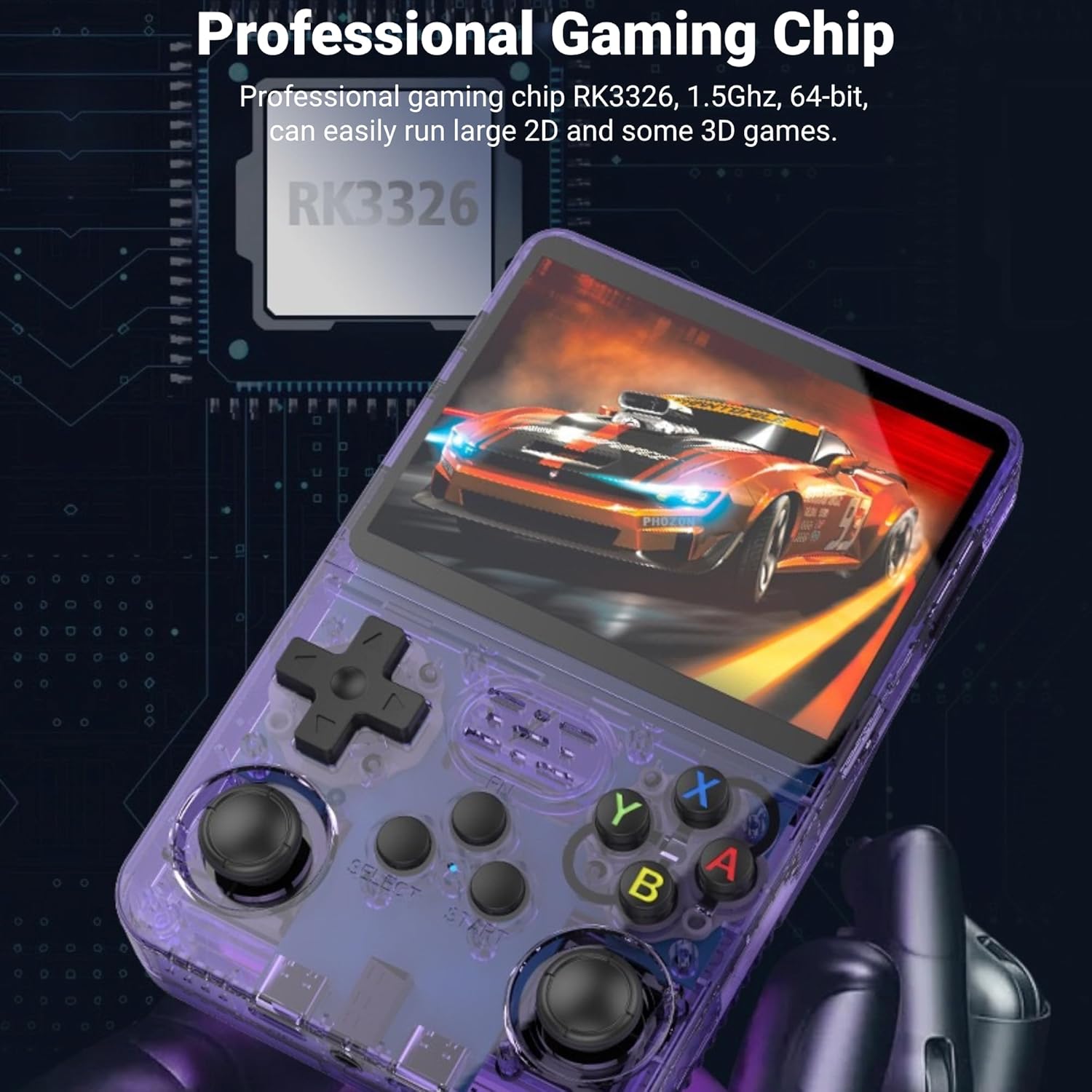 R36S 3.5-inch Handheld Retro Gaming Console - Portable, Open Source Linux System, Emulator Support