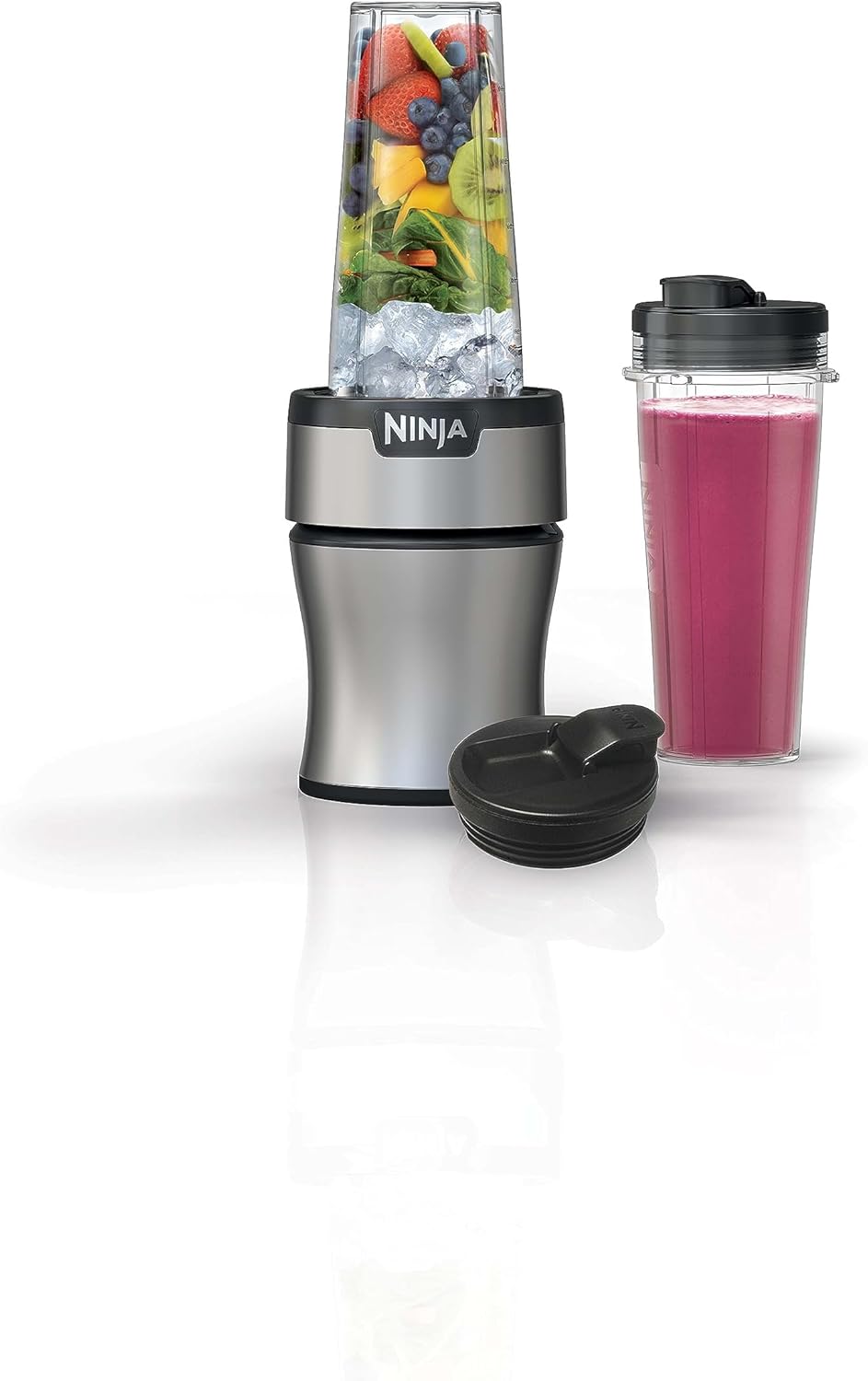 Powerful Ninja Nutri-Blender Plus 900W Personal Blender for Smoothies, Shakes & Ice Crushing Black - (AU Version) - Pristine - Refurbished