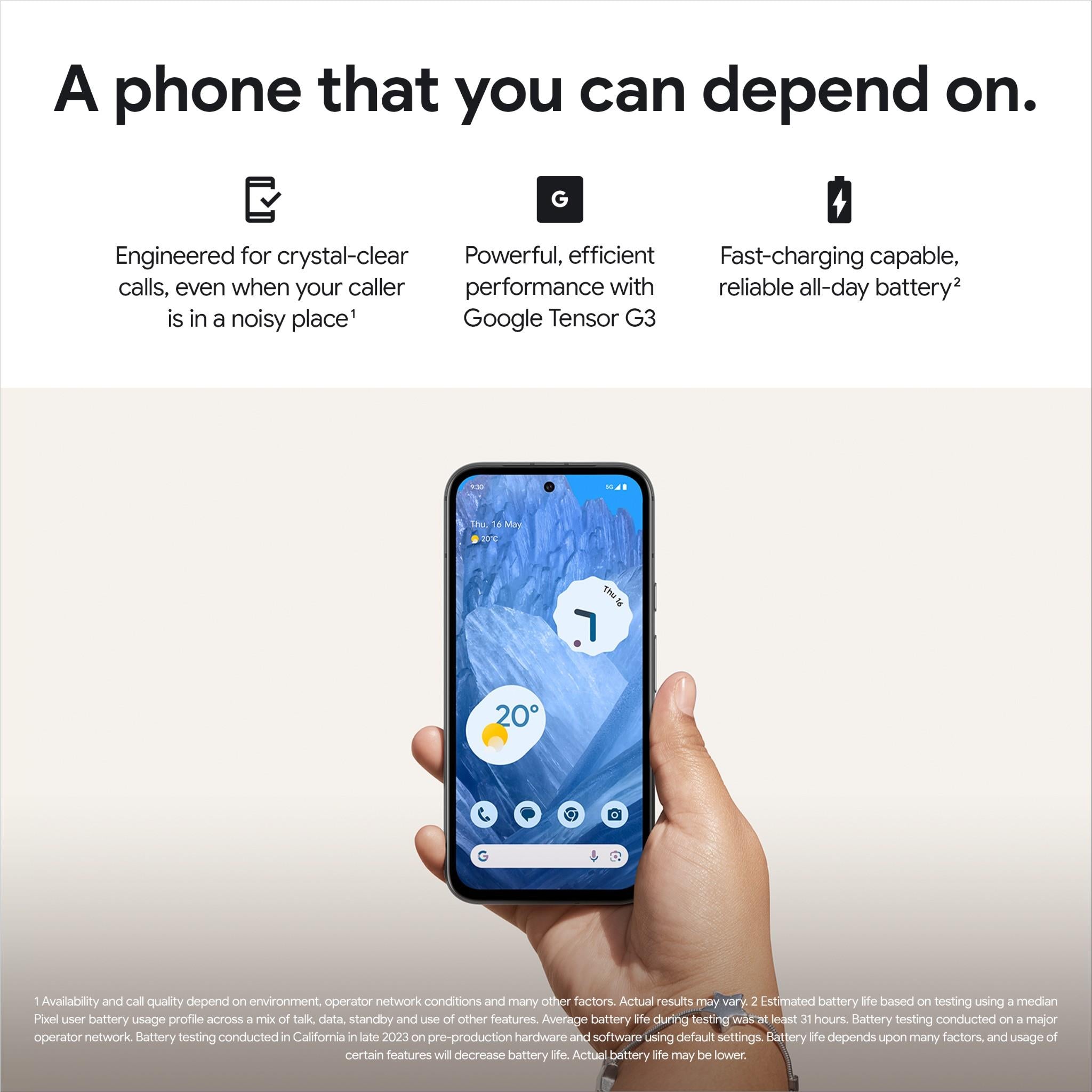 Google Pixel 8a (8GB/256GB, Obsidian) - Brand New
