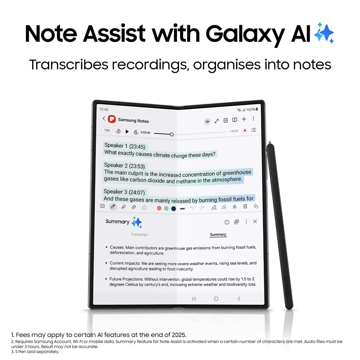 Samsung Galaxy SM-F956B Z Fold 6 5G 256GB Silver-AU Version