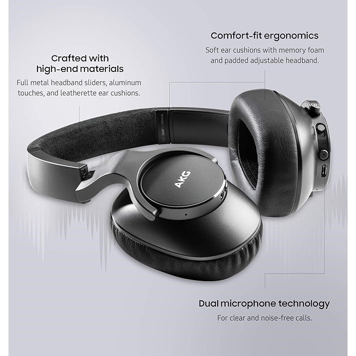 Samsung AKG - N700NCM2 Wireless Noise Cancelling On-Ear Headphones - Black - Open Never Used SAMSUNG