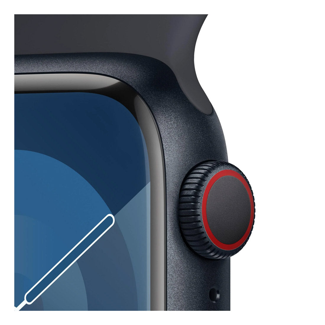 Apple Watch Series 9 45mm GPS Midnight Aluminium Case w/ Midnight Sport Band - Acceptable - Refurbished (AU Version) Apple