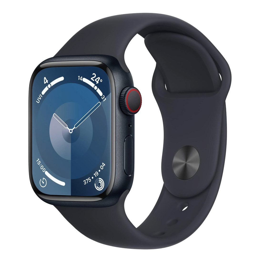 Apple Watch Series 9 45mm GPS Midnight Aluminium Case w/ Midnight Sport Band - Acceptable - Refurbished (AU Version) Apple