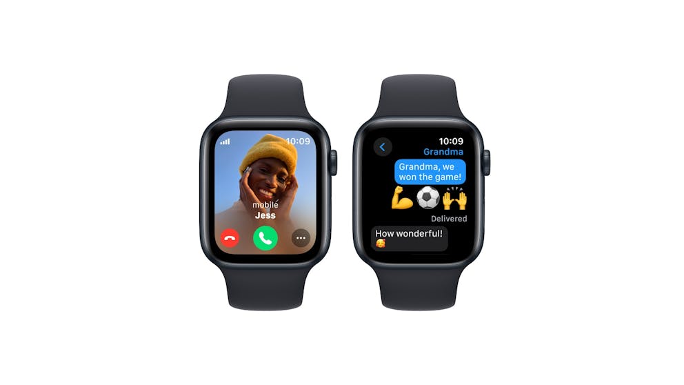 Apple Watch SE (2nd Gen) 44mm Midnight Aluminium Case with Midnight Sport Band M/L - GPS + Cellular ( Refurbished Grade - A ) Apple