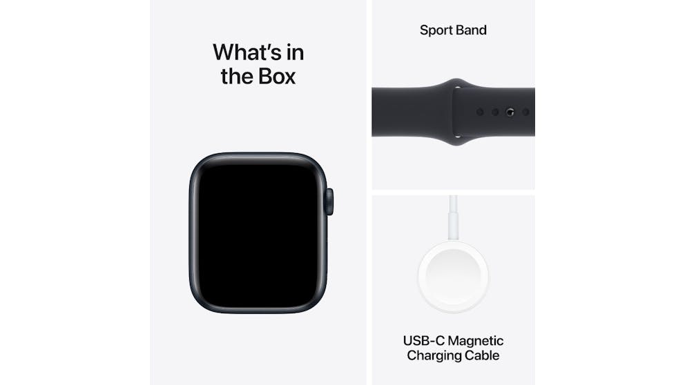 Apple Watch SE (2nd Gen) 44mm Midnight Aluminium Case with Midnight Sport Band M/L - GPS + Cellular ( Refurbished Grade - A ) Apple