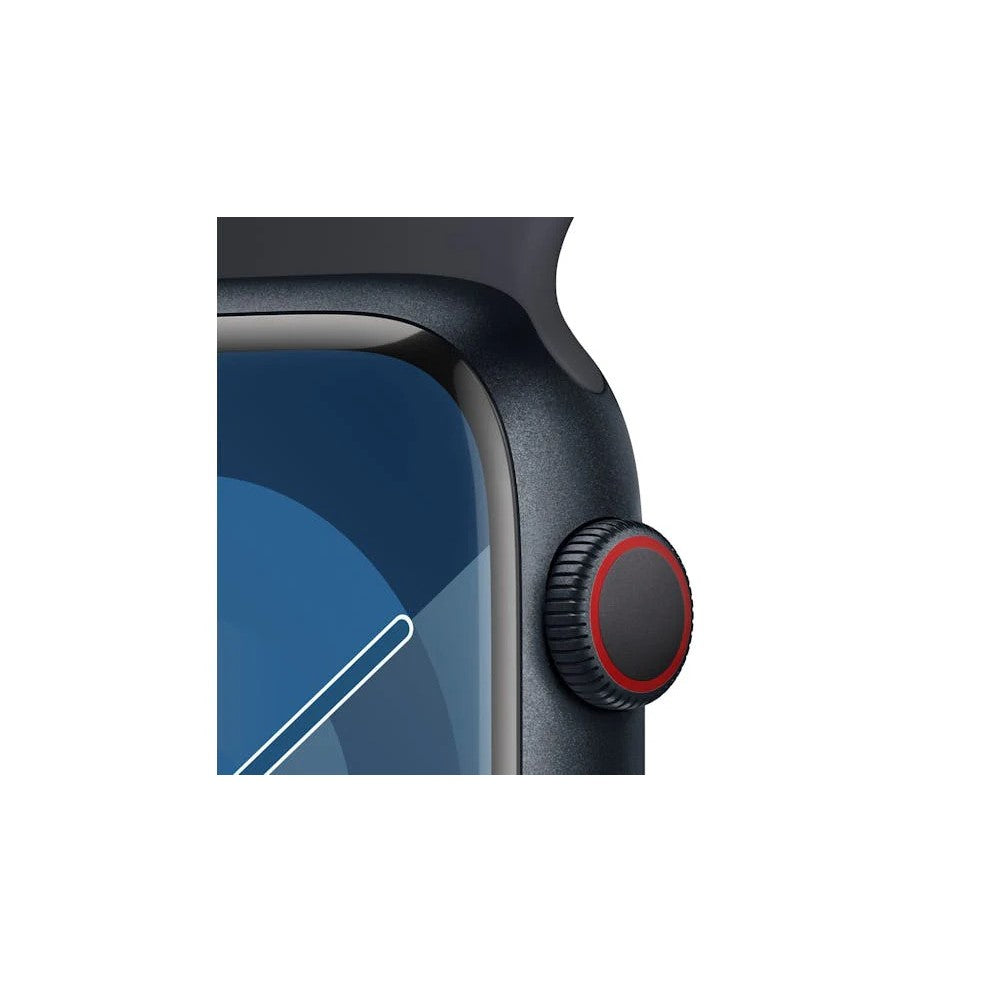 Apple Watch Series 9 45mm (GPS + Cellular) Midnight Aluminium Case with Midnight Sport Band (S/M)