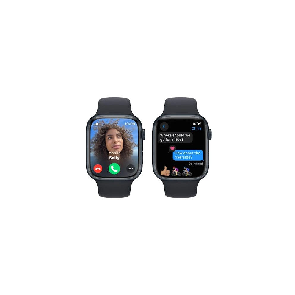 Apple Watch Series 9 45mm (GPS + Cellular) Midnight Aluminium Case with Midnight Sport Band (S/M)