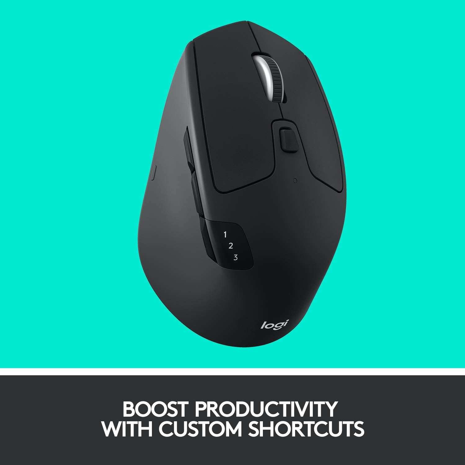 Logitech M720 Triathlon Multi-Device Wireless Mouse - Black Logitech
