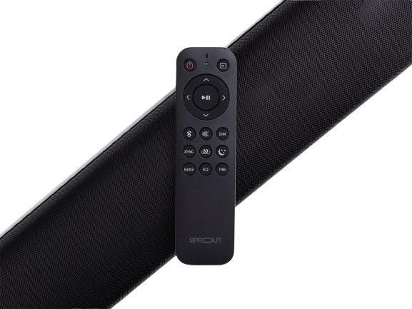 Sprout Grandstand Soundbar SBTS810BK – Wireless Bluetooth Soundbar with Built-in Subwoofer – Black (Au Version)