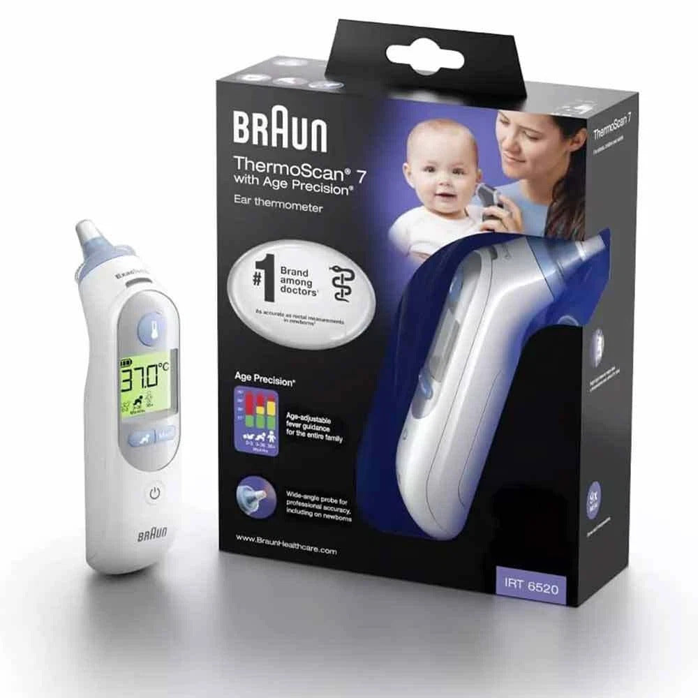Braun ThermoScan 7 Digital Ear Thermometer with Age Precision – Accurate & Fast for All Ages Braun