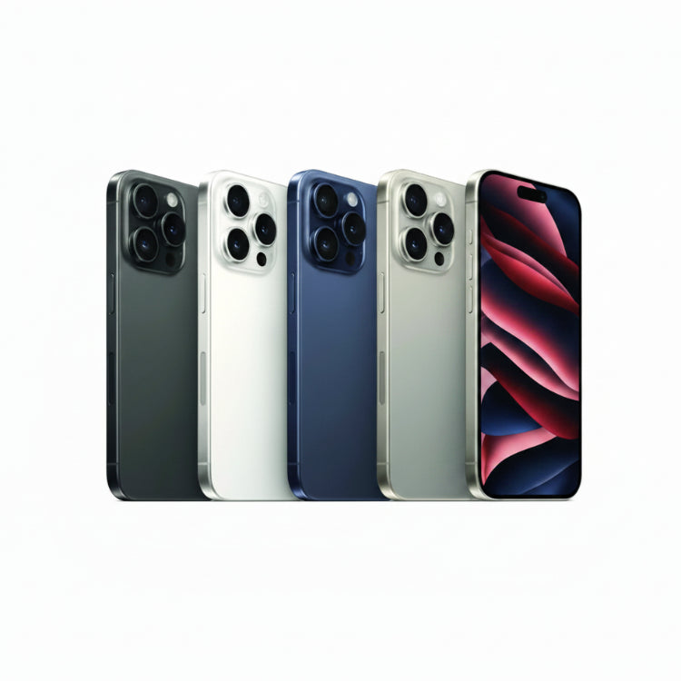 Apple iPhone 15 Pro Max - 256GB, 512GB, 1TB - Black, White, Blue & Natural Titanium - 80% battery - Pristine - Refurbished