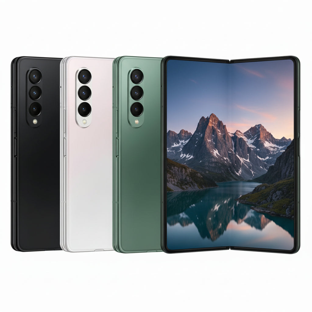 Samsung Galaxy Z Fold3 12GB RAM 256GB / 512GB Storage - Phantom Black / Phantom Silver / Phantom Green - Acceptable - Refurbished Samsung