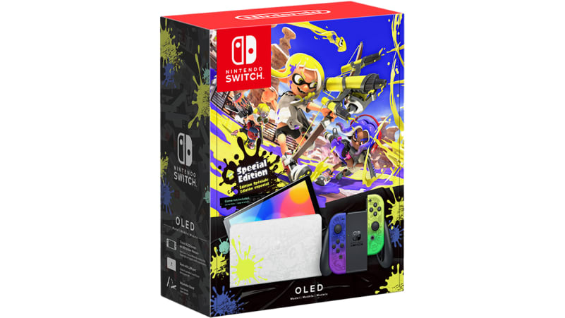 Nintendo Switch Console OLED Model Splatoon 3 Special Edition ( Open Never Used )