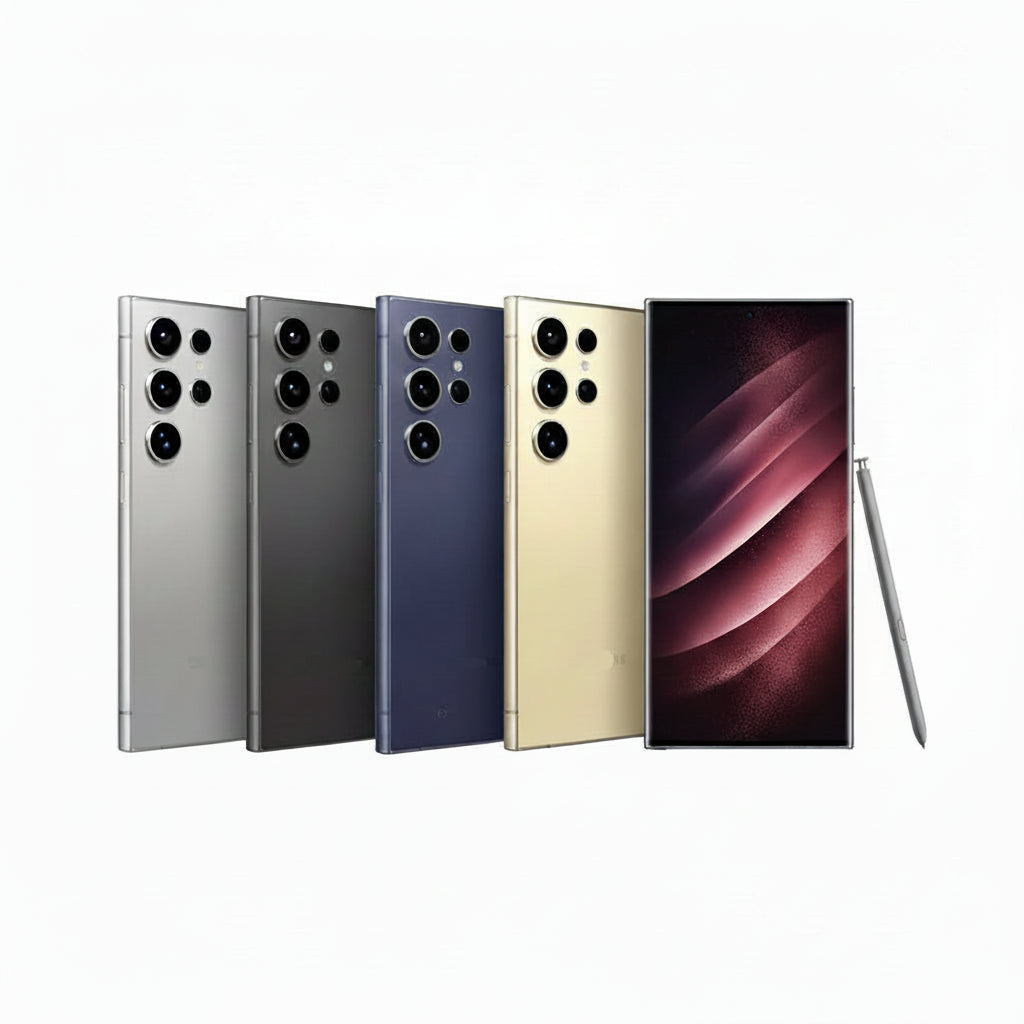 Galaxy S24 Ultra 256GB / 512GB / 1TB- Titanium Black Grey Violet Yellow Orange Blue Green - Good - Refurbished (Copy) Samsung