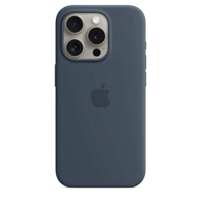 Apple iPhone 15 Pro Silicone Case with MagSafe Storm Blue (Copy) Tristar