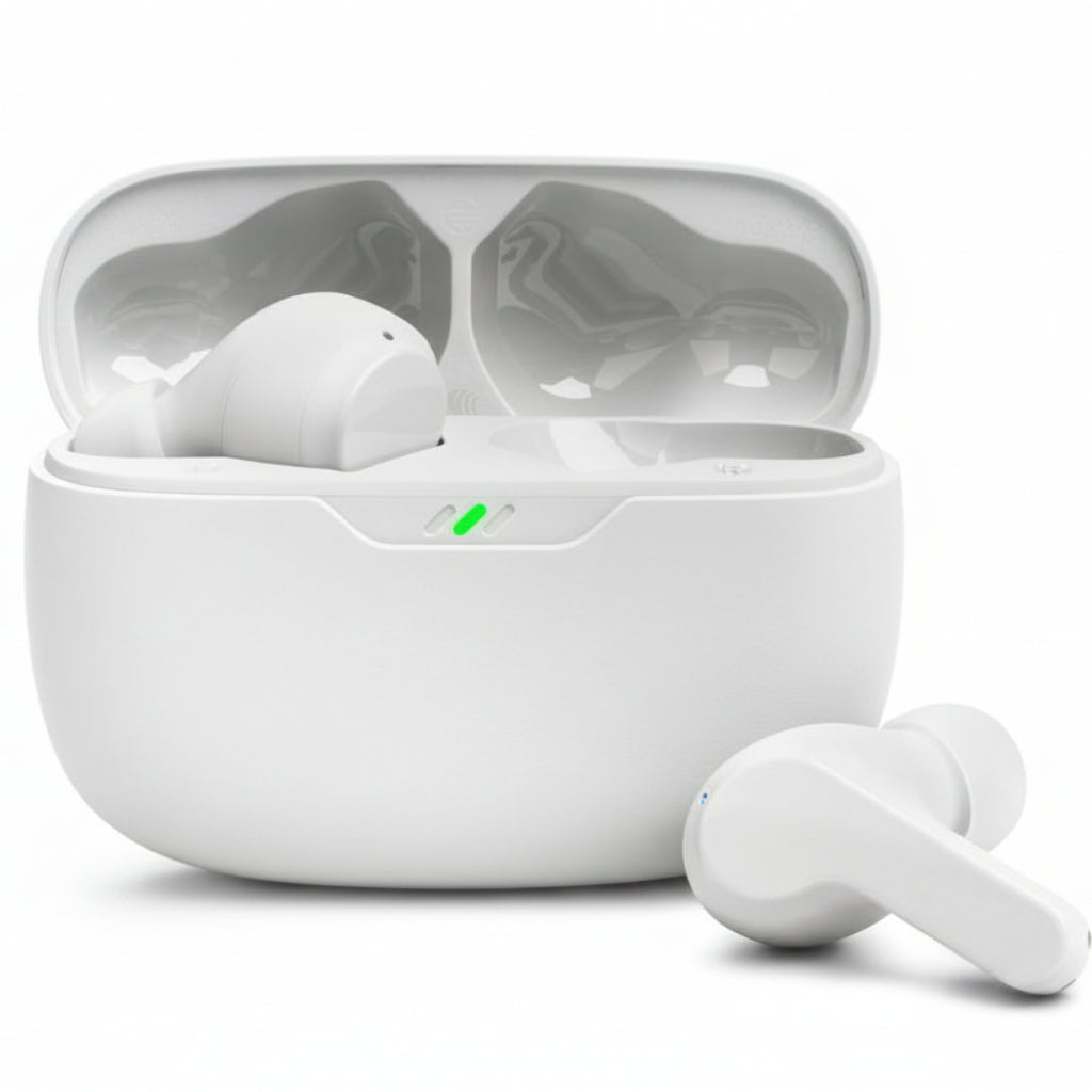 JBL Wave Beam True Wireless Earbuds, White - Pristine - Refurbished JBL