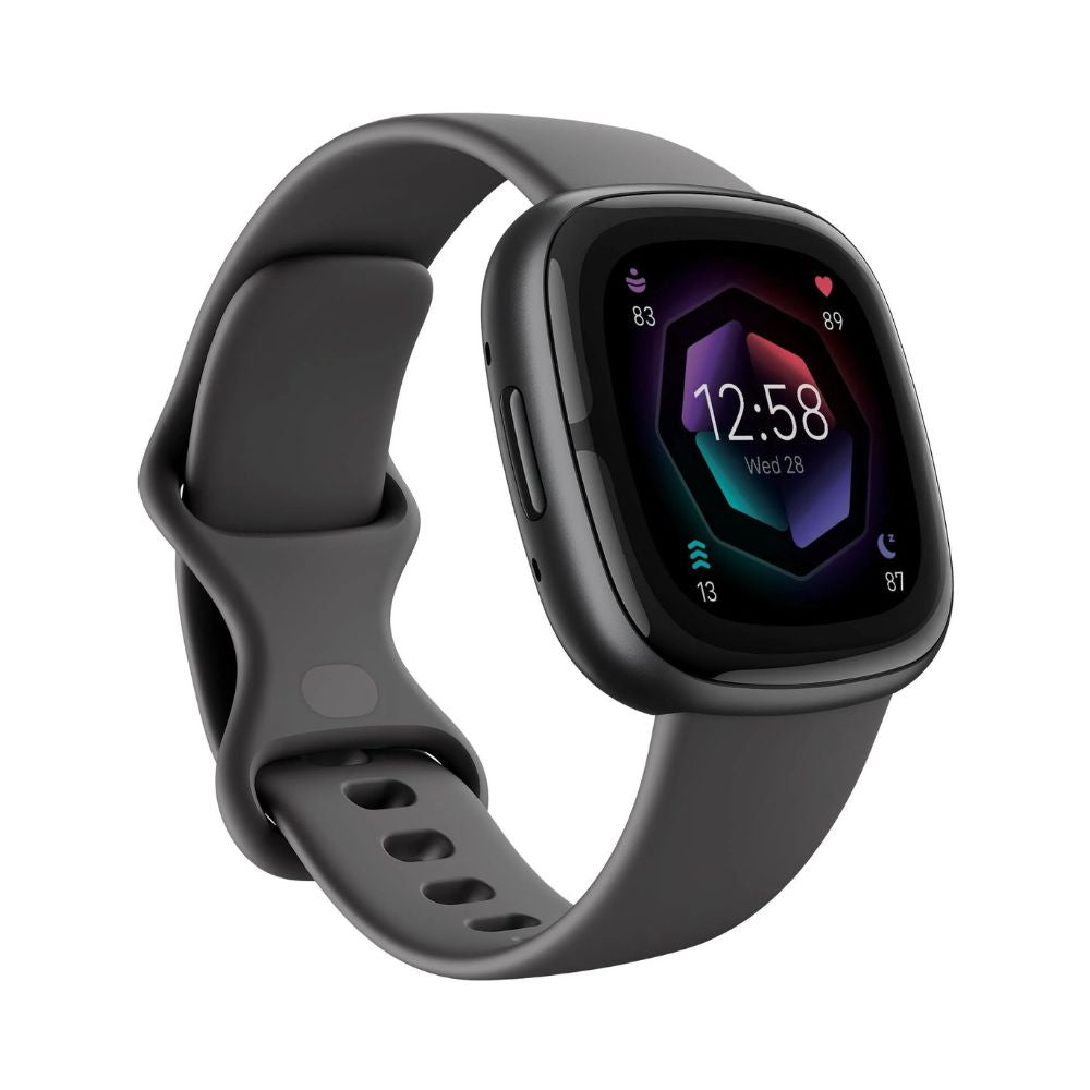 Fitbit Sense Smartwatch Graphite GPS, ECG & SpO₂ - Pristine - Refurbished