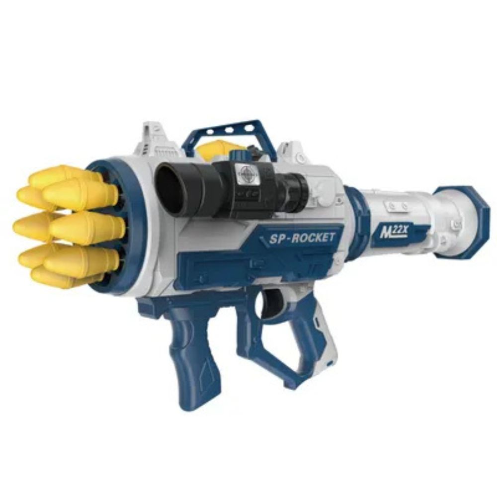Soft Bullet Rocket Launcher Toy – Electronic Bazooka with Light & Sound Effects