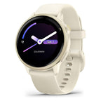 Garmin vívo active 6 GPS Smartwatch, Lunar Gold with Bone Band