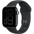 Apple Watch Series 10 46mm Jet Black Aluminium Case GPS + Cellular Sport Band - AU Version