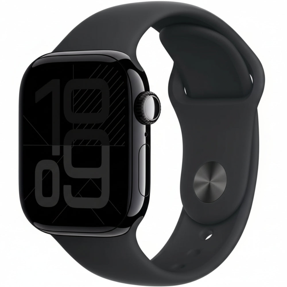 Apple Watch Series 10 46mm Jet Black Aluminium Case GPS + Cellular Sport Band - AU Version