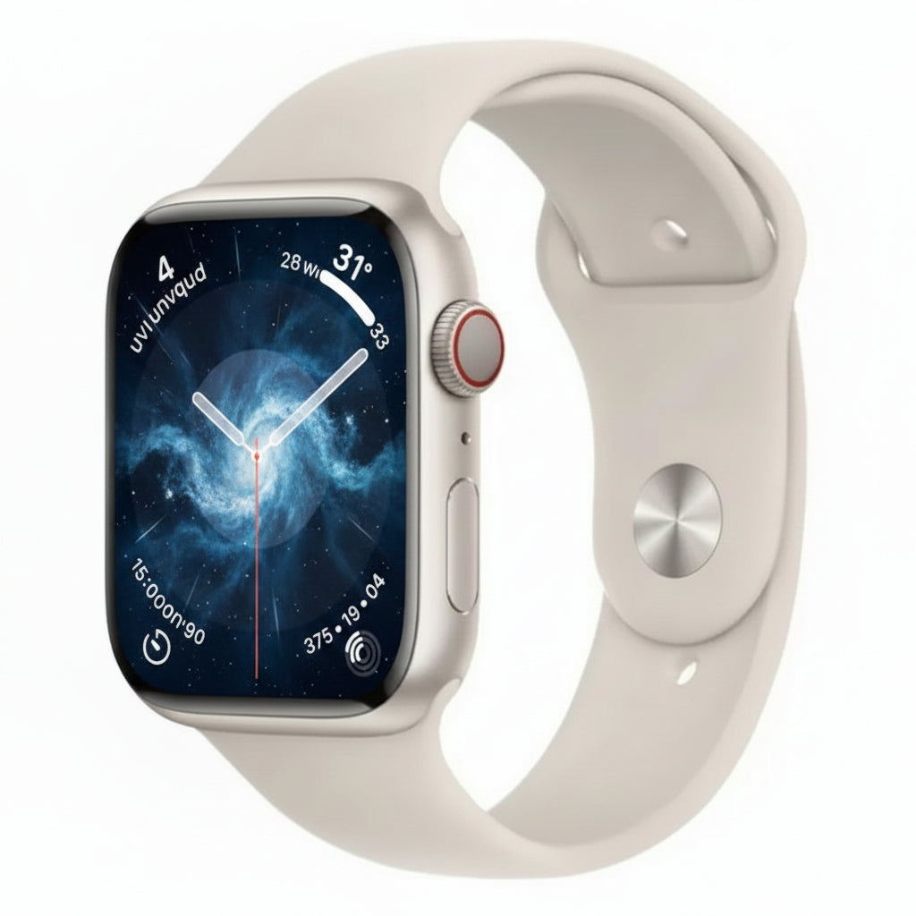 Apple Watch Series 9 45MM GPS + Cellular - Aluminum Case Starlight -Sport Band Starlight (M/L) (Copy) Apple