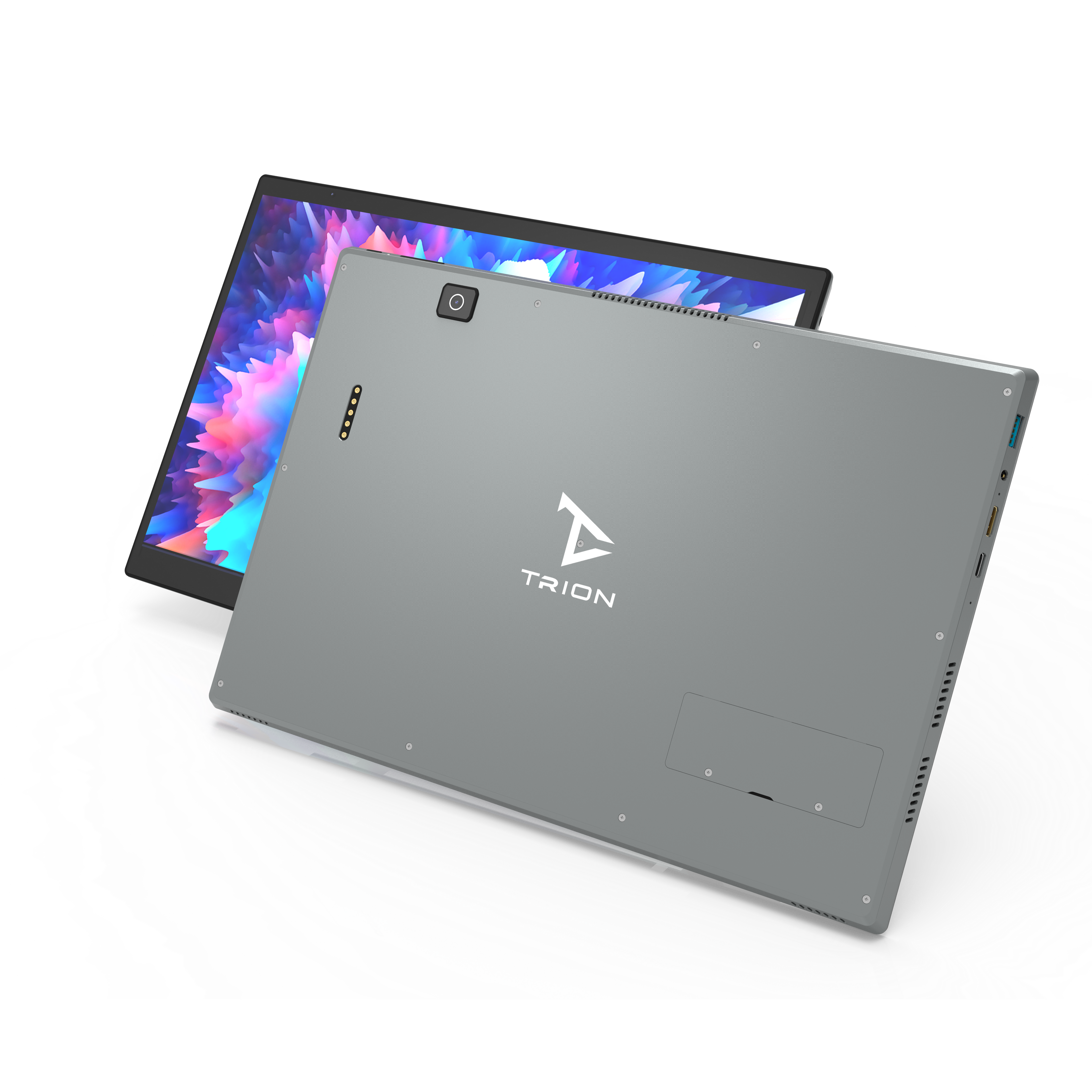 Trion Canvas Pro 14" 2-in-1 Touch Screen Laptop 12th Gen Intel Celeron-N95 16GB 512GB SSD Windows 11 - Grey (Refurbished Grade - B) Trion