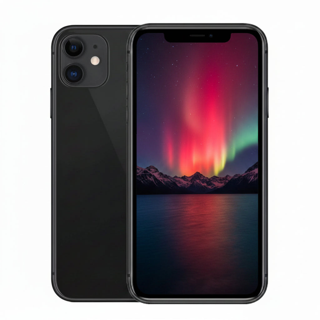 Apple iPhone 11 64GB 4G -Black  -  With 80% Battery - Pristine - Refurbished Apple