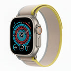 Apple Watch Ultra Titanium 49mm GPS + Cellular Yellow Beige Trail Loop Band SM With 100% Battery - Pristine - Refurbished APPLE