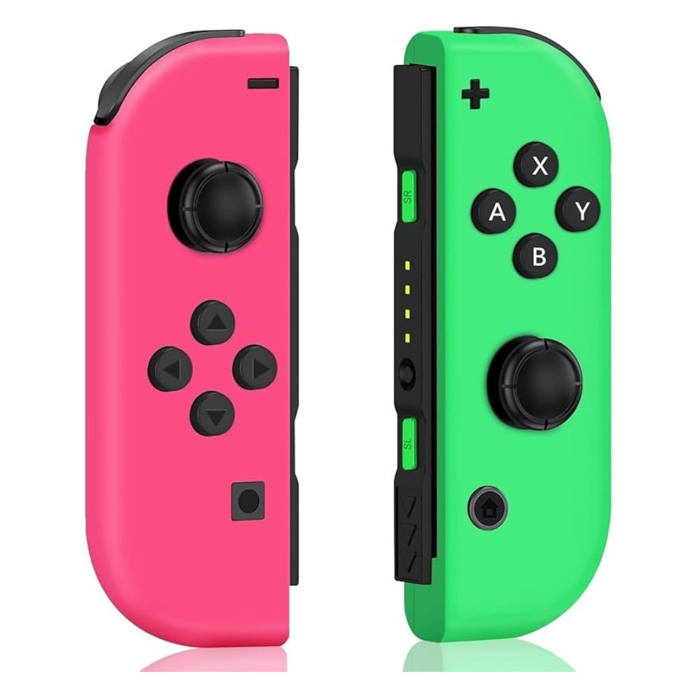 Nintendo Joy Cons for Switch Controllers - Green & Pink - Pristine - Refurbished