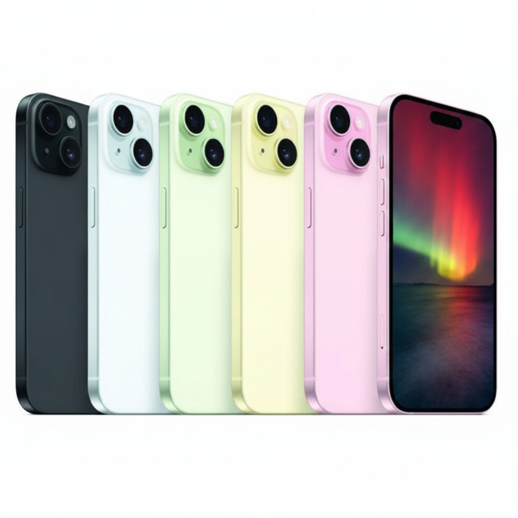 Apple iPhone 15 Plus - 128GB, 256GB, 512GB, - Pink, Yellow, Green, Blue, and Black