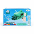 Shark Multi-Hole Bubble Gun Green High Output Bubble Blaster - Pristine - Refurbished