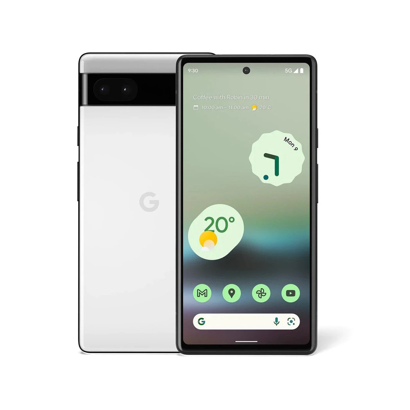 Google Pixel 6a 5G Smartphone (6gb/128gb) - Chalk White - Excellent - Refurbished