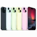 Apple iPhone 15 - 128GB / 256GB / 512GB - Pink, Yellow, Blue, Green & Black Apple