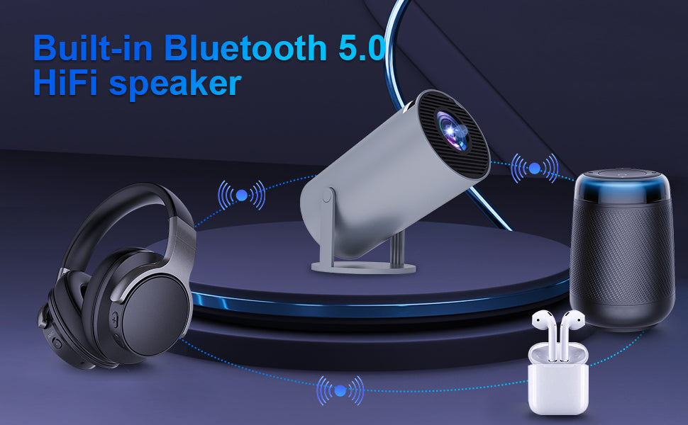 Magcubic HY300 Pro 4K Decoding Mini Projector – WiFi 6, Bluetooth 5.0, Rotatable Stand, Auto Keystone, Portable Home Cinema