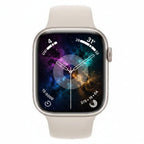 Apple Watch Series 9 45mm Stainless Steel Case – Starlight – Sport Band (M/L) – GPS + Cellular With 100% Battery - Pristine - Refurbished Apple