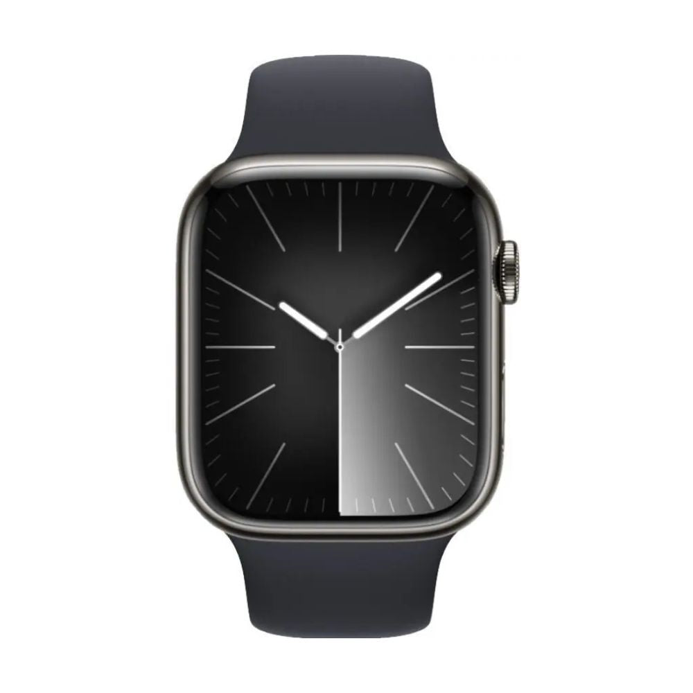 Apple Watch Series 9 41mm, 45mm GPS + Cellular Aluminium Case - Starlight, Silver, Midnight, Red, Pink, Graphite, Gold with Generic Band Smartwatch apple