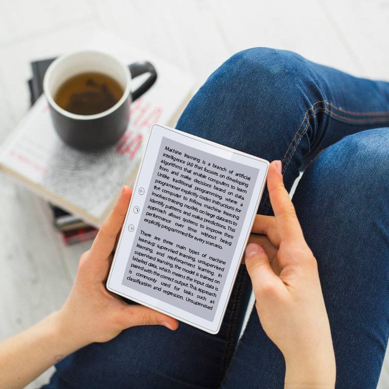 Trion Nex Ebook-Reader - 6" E-Ink Touchscreen, Quad-Core, 32GB Storage, Android 8.1 - White ( Refurbished Grade - A ) Trion