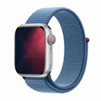 Apple Watch Series 9 41MM GPS + Cellular - Aluminum Case Silver Loop band - Winter Blue With 100% Battery - Pristine - Refurbished