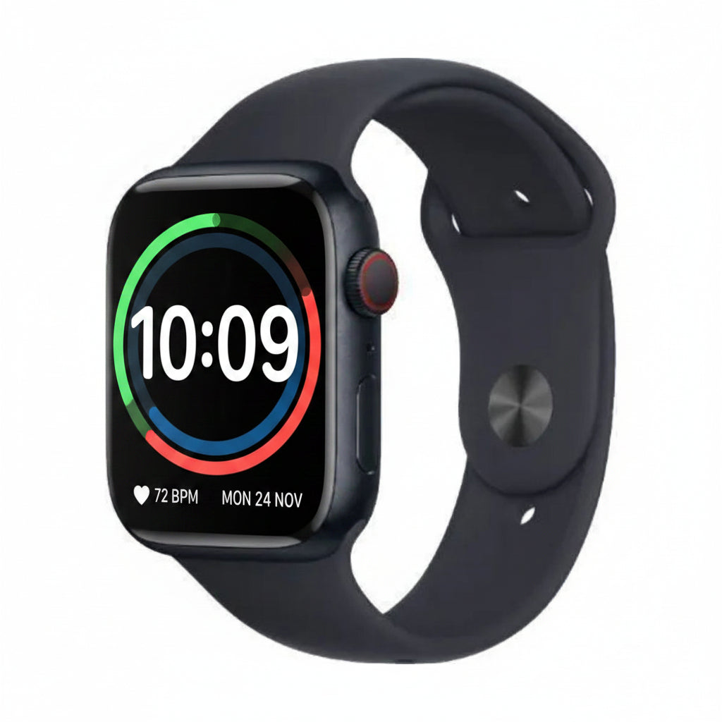 Apple Watch Series 9 45MM GPS + Cellular - Aluminum Case Midnight Sport band - Acceptable - Refurbished (Copy) Apple