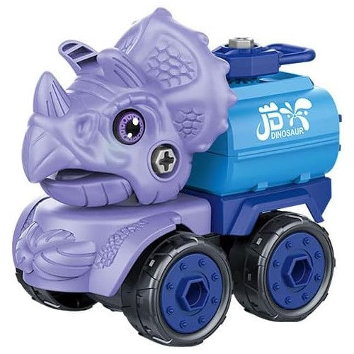 Dinosaur Take Apart Toy Set - Educational Jurassic Construction Toys with Drill for Kids - Puzzle Disassembly, Dinosaur Car Series