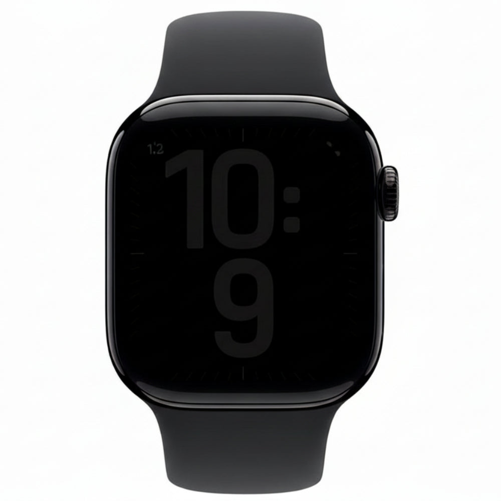 Apple Watch Series 10 46mm Jet Black Aluminium Case GPS + Cellular Sport Band - AU Version