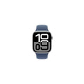 Apple Watch Series 10 GPS + Cellular 42mm Silver Aluminium Case with Denim Sport Band - AU Version