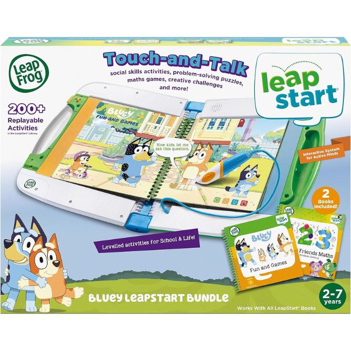 LeapFrog Bluey LeapStart Bundle – Green - Pristine Refurbished (Au Version) LeapFrog